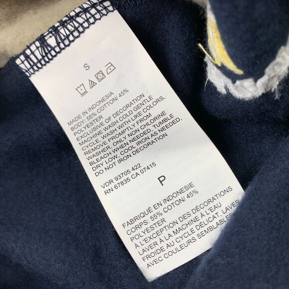Nautica Mens Fleece Side Stripe Logo Drawstring Jogger Sweatpants Navy Blue S - Picture 4 of 4
